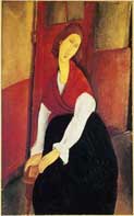 Jeanne Hebuterne in Red Shawl